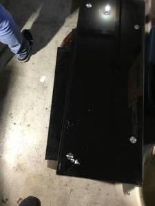 Glass TV stand 3 shelf