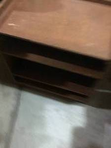 wooden tv stand