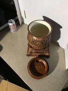Treasure Craft cookie jar old pot