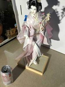 Vintage Japanese doll in Purple dress