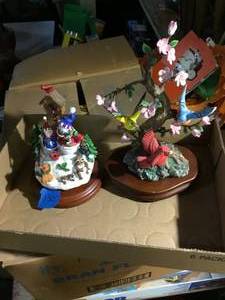 Heritage house Winter wonderland music box and Forever missing a bird
