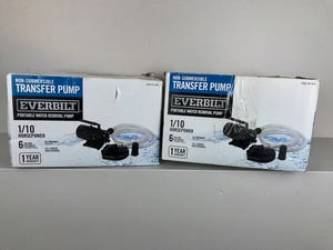2 Everbilt 110 HP Water Removal Pumps (Customer Returns)