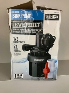 Everbilt 13 HP Utility Sink Pump (Customer Return)