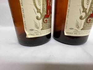 lot 107 image: Bubs Vintage Amber Glass Beer Bottles