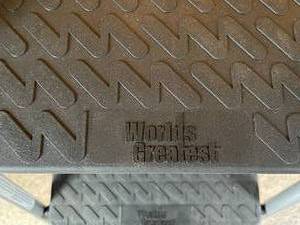 lot 115 image: Worlds Greatest Folding Step Ladder