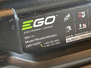 lot 121 image: GoPower 21 Inch Battery Operated Lawn Mower