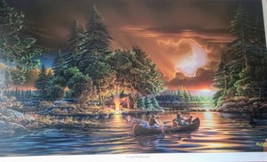 lot 11 image: Evening Rendezvous Framed Print by Terry Redlin