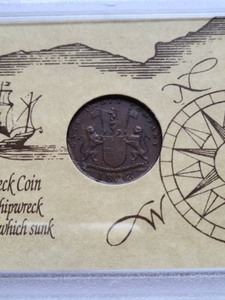 lot 14 image: Recovered Shipwreck Coin