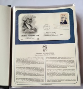 lot 29 image: Postal Commemorative Society Presidents First Day Stamp Collection