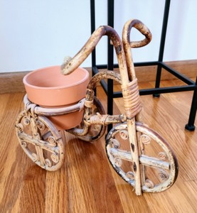 lot 56 image: Plant Stand and Bicycle Planter