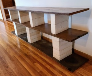 lot 55 image: Stacked Block Bookshelf