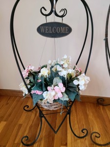 lot 71 image: Pair of Metal Plant Stands