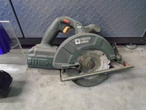 Porter Cable 18 volt cordless skil & reciprocating saw. Tested & works. As shown.