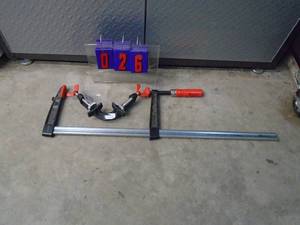 Bessey 30 x 7 deep barclamp & corner clamp. New in box. As shown.