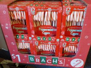 lot 105 image: Case of Brachs Peppermint Candy Ca...