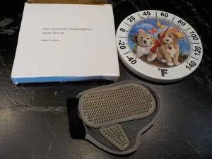 lot 94 image: Dog Outdoor Thermometer and Pet Glo...