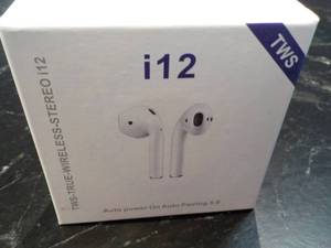 lot 77 image: True Wireless Stereo i12 Ear Buds...