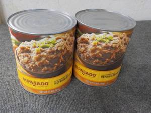 lot 200 image: 2 - 7 lb. Cans Del Pasado Refried B...