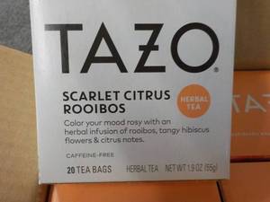 lot 202 image: 6 Boxes Tazo Caffeine Free Herbal T...