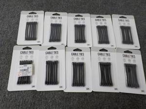 lot 206 image: Lot of 10 pkgs Cable Ties...