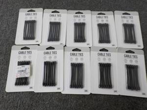 lot 207 image: Lot of 10 pkgs Cable Ties...