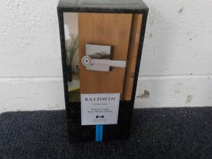lot 225 image: Baldwin Satin Nickle Finish Door Ha...