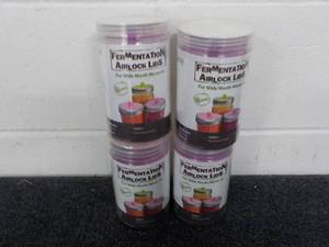 lot 227 image: 4 Containers Fermentation AirLock L...