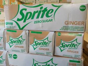 lot 278 image: 4 - 12 Packs Sprite Ginger Zero Sug...