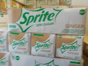 lot 279 image: 4 - 12 Packs Sprite Ginger Zero Sug...