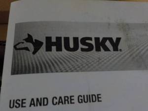 lot 329 image: Husky Metal Pegboard Wall Shelf...