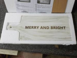 lot 376 image: Set of 2 Merry and Bright Rectangul...