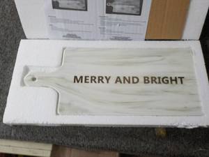 lot 377 image: Set of 2 Merry and Bright Rectangul...