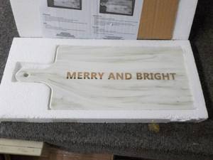 lot 378 image: Set of 2 Merry and Bright Rectangul...