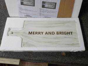 lot 380 image: Set of 2 Merry and Bright Rectangul...