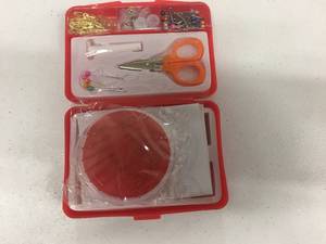 lot 201 image: Big Lot of EIGHT 16 Piece Easy Threading Needles with 130 Piece Sewing Kits
