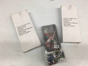 lot 210 image: Brand New Lot of TWO All in One Essential Sewing Kits with 32 Spools of Thread
