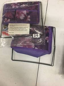lot 215 image: Brand New Lot with TWO 79-Piece Sewing Accessory Sets with Caddies