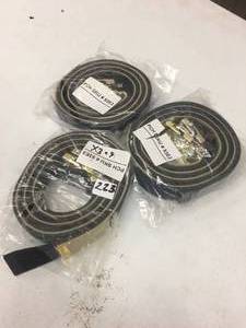 lot 223 image: Brand New Lot of Three 3-Pack Canvas Adjustable Slide Belts - Variety Colors