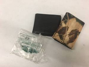 lot 228 image: Brand New Lot of TWO Woodland Creek Mens Eagle Embossed Wallets