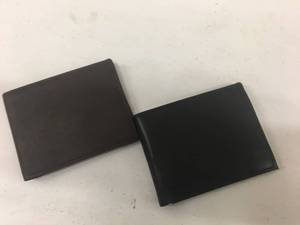 lot 230 image: Brand New Lot of FOUR Mens Lambskin Leather Wallets