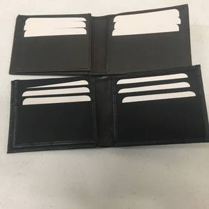 lot 231 image: Brand New Lot of FOUR Mens Lambskin Leather Wallets