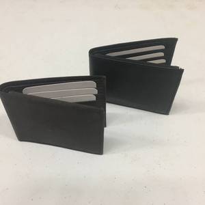 lot 232 image: Brand New Lot of FOUR Mens Lambskin Leather Wallets