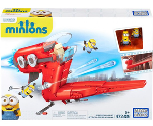 lot 171 image: Brand New Lot of TWO Mega Bloks Minions Supervillain Jets