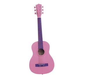 lot 185 image: Brand New JJ Kidsby 30 Pink Acoustic Guitar