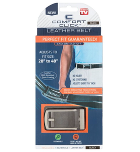 lot 225 image: Brand New Lot of TWO Comfort Click Mens Adjustable Belts - AS SEEN ON TV