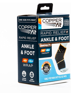 lot 236 image: Brand New Lot of Two Copper Fit Foot Relief Foot & Ankle Support Size Large