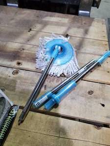 lot 50 image: Hurricane 360 spin mop and Bucket.