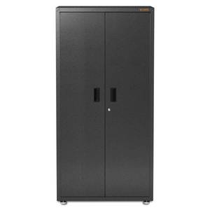 lot 108 image: Gladiator Ready-to-Assemble 72 in. H x 36 in. W x 18 in. D Steel Freestanding Garage Cabinet in Hammered Granite - Slight Scratch and Dent.