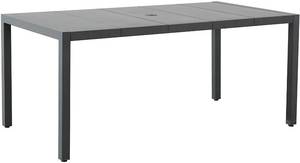 lot 136 image: Ravenna Home Archer Outdoor Patio Steel Dining Table with Panel Top, 66.14W, Gray, A208023500 - Damaged Carton - Unclaimed Freight.