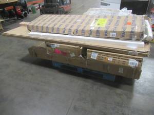lot 133 image: WHOLESALE MIXED PALLET OF MISCELLANEOUS GYM EQUIPMENT PARTS, FURNITURE AND MORE